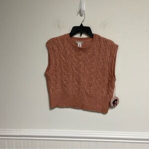 Sincerely Jules Sleeveless Sweater Vest Salmon color Size Small